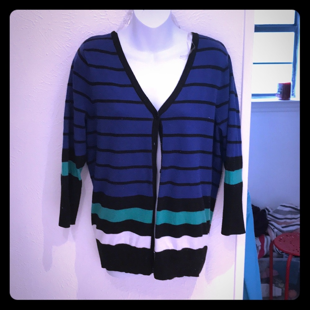 💥LikeNEW Striped Cardigan Sz XL💥